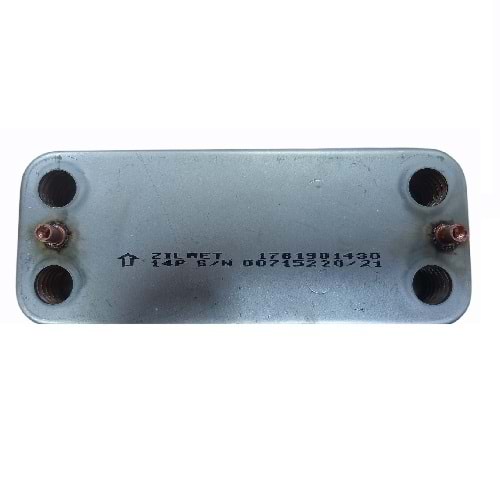 KOMBİ PLAKALI EŞANJÖR (ZILMET) 14 PLAKA ECO5 AIRFEL LUNA5 17B1901430 160MM