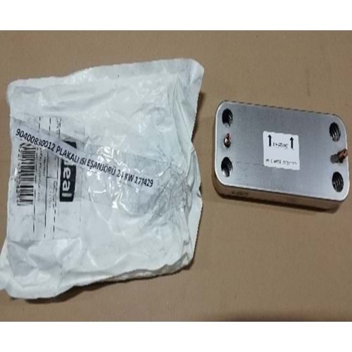 PLAKALI ISI EŞANJÖRÜ 24KW 10 PLAKA 160 MM